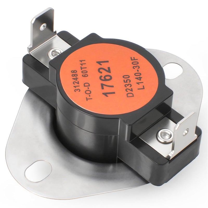 MUGLFPT S1-02535380000 Furnace Temperature Limit Switch, Compatible with Coleman, York, and Evcon Furnaces, Replaces S1-7945-3281, S1-7945-3271 – Furnace Replacement Limit Switch, L140-30F, Auto Reset - Image 1